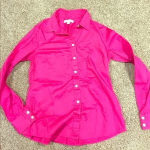 Banana republic pink button down